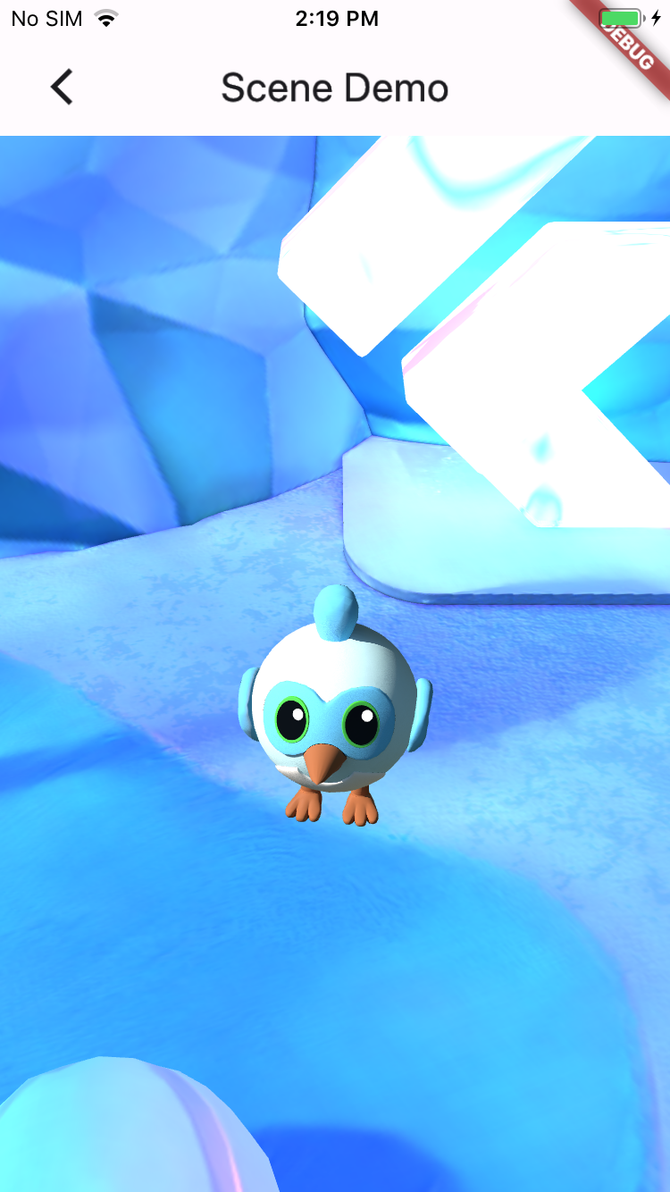 Impeller enables Flutter to render 3D graphics, as shown in this fun demo of Dash (our mascot).